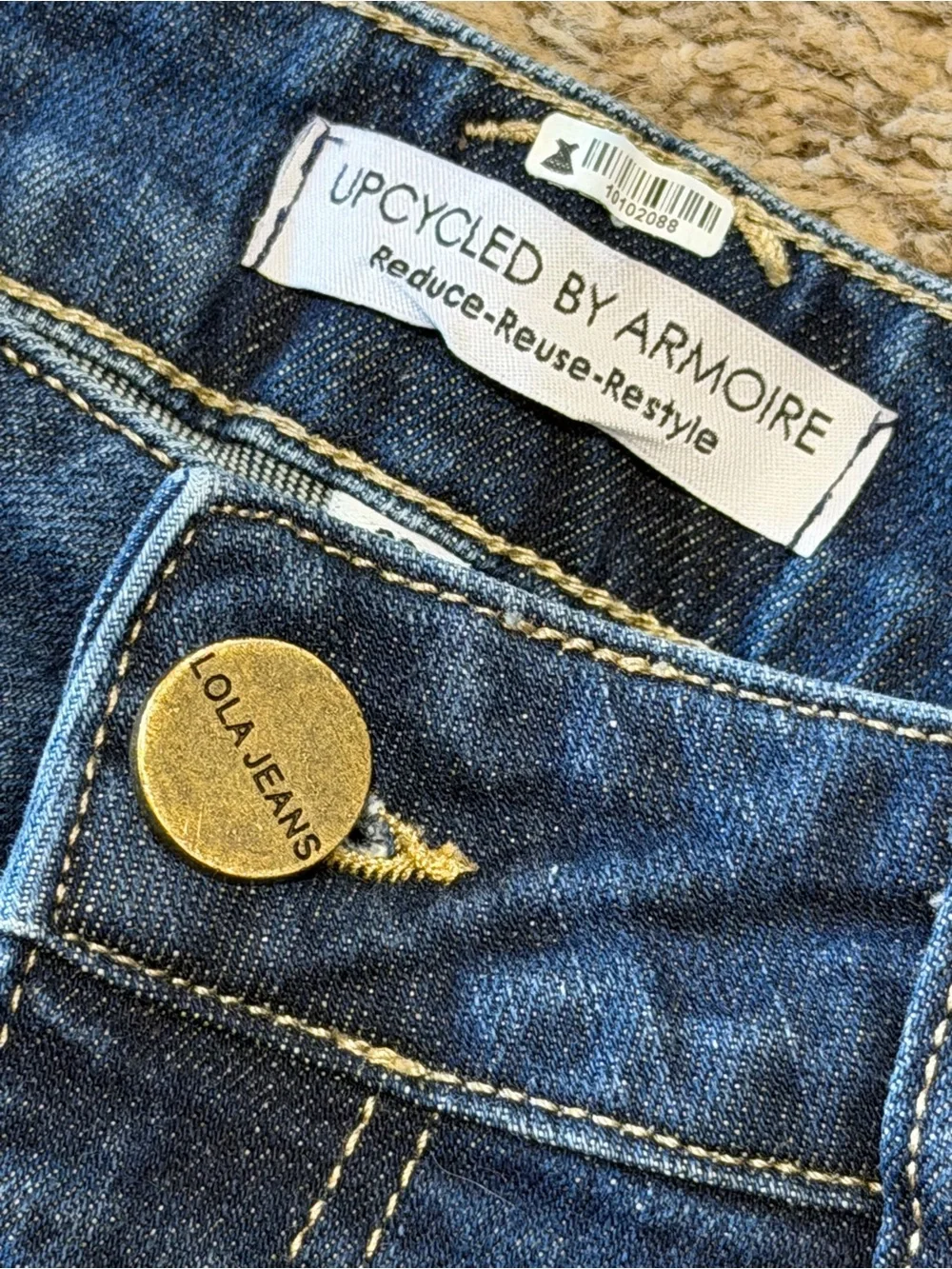 lola Dark Blue Straight Leg Jeans